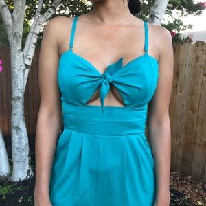 COPY - Bebe Turquoise jumpsuit wore ONCE